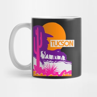 Tucson Vintage Style Decal Mug